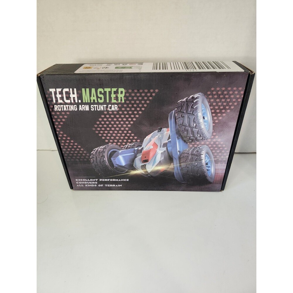 Lot Of 2 Tech Master Remote Control Cars 360° Rotating Arm Stunt Cars 2.4 GHz